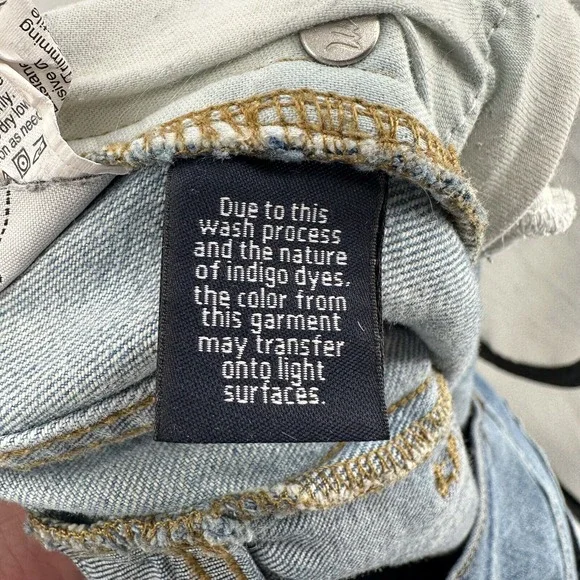 Madewell Cruiser Straight Crop Two Tone Pieced Edition Denim Jean Women Size 32 - Picture 11 of 12